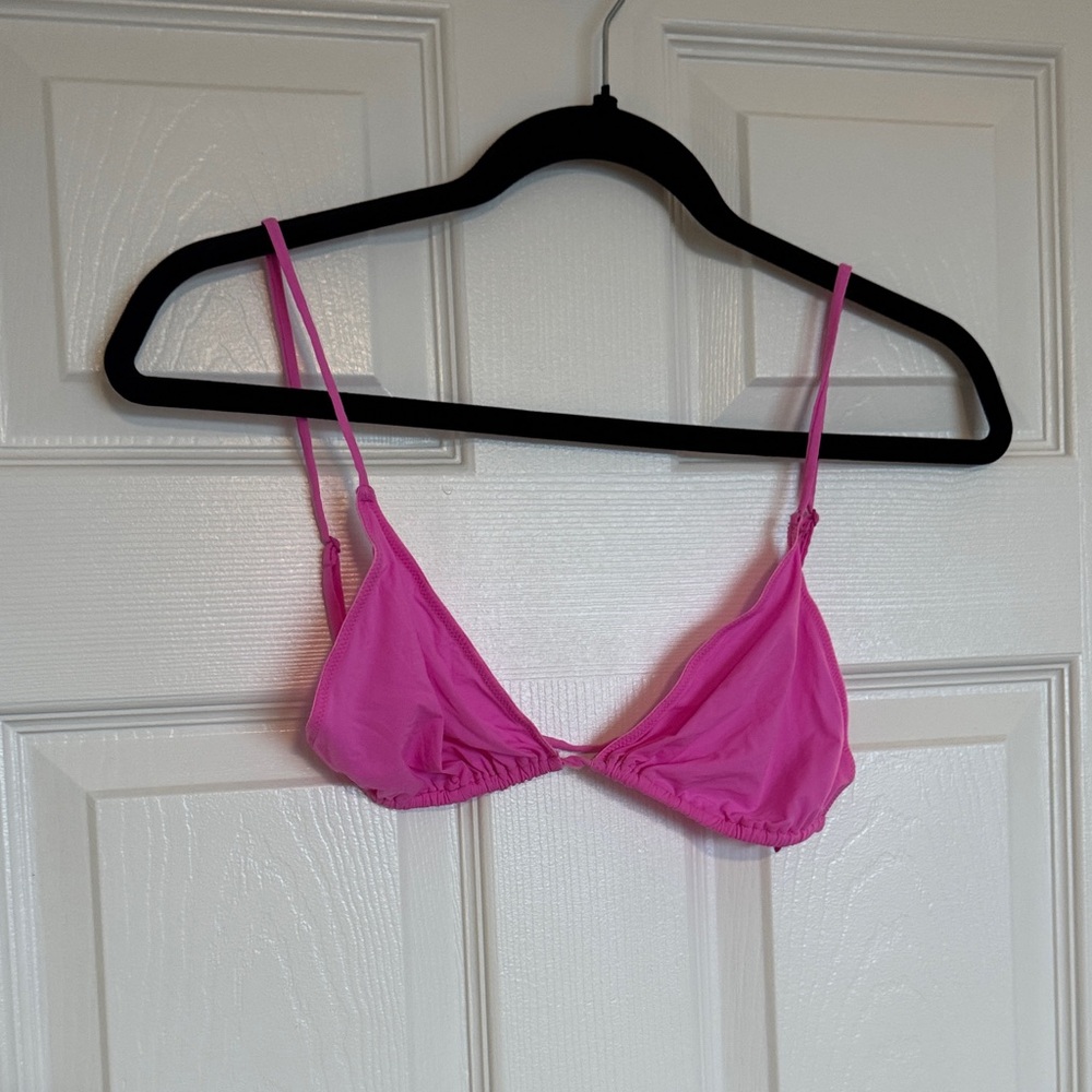 SKIMS Vibrant Pink Triangle Bralette
